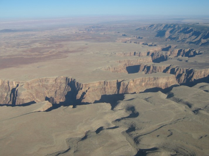Vliegen boven Grand Canyon area 